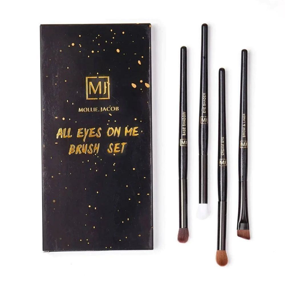 NEW! Mollie Jacob *All Eyes On Me* 4-pc Makeup Brush Set
